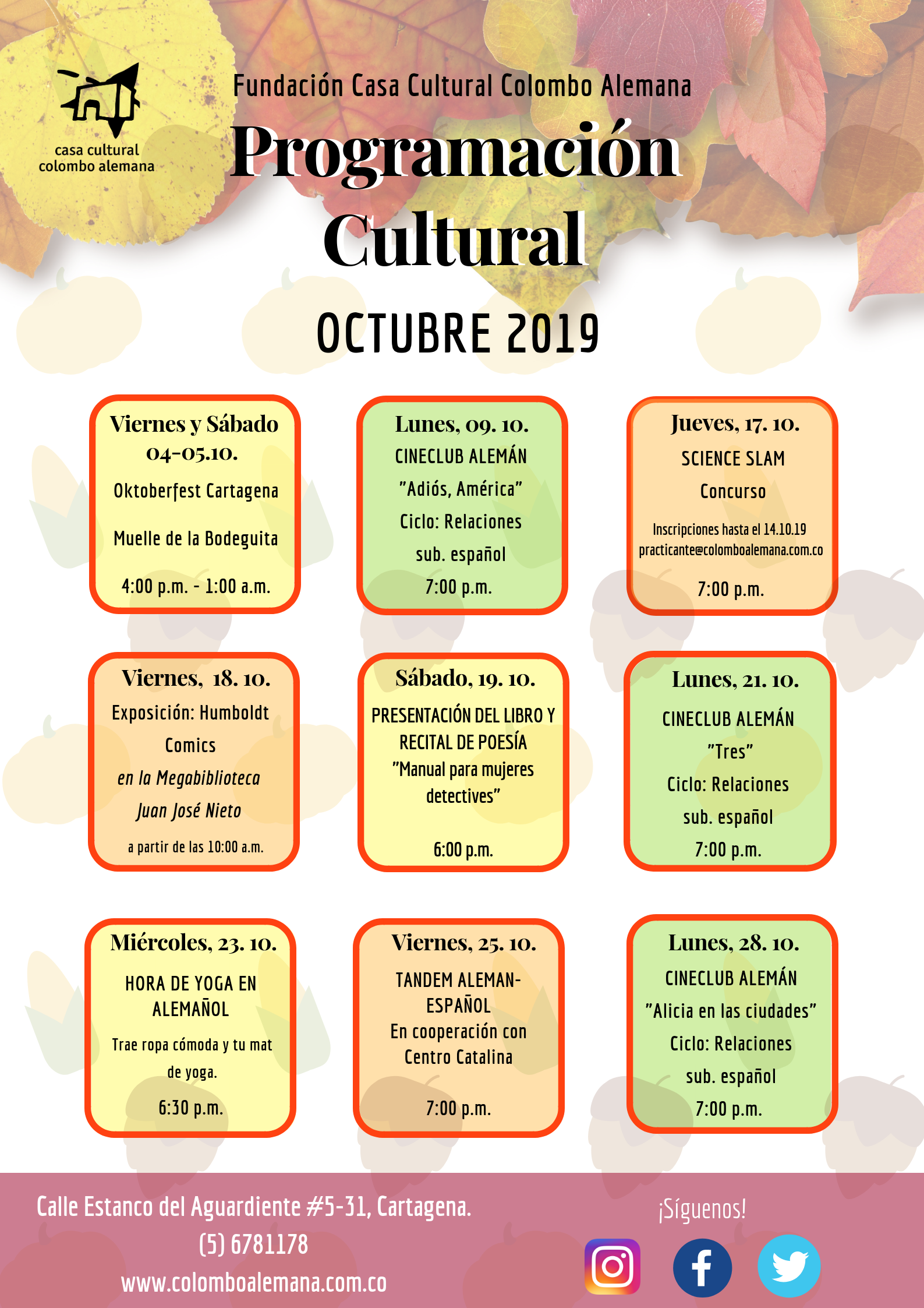 10_Programación Cultural Octubre 2019