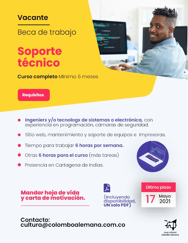 convocatoria.soporte técnico. convocatoria.soporte técnico.